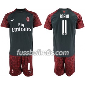 Fußballtrikots AC Mailand Borini 11 Kinder Ausweich Trikotsatz 2018-2019